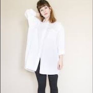 Oversized White Button Down